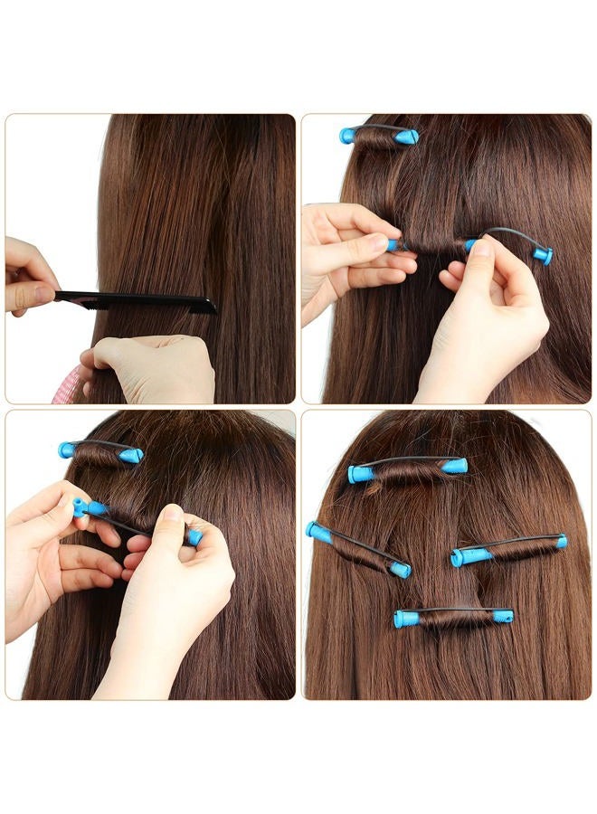 BELICOO 108 Pieces Hair Rollers Plastic Perming Rods Hair Curls Rollers Set 0.9 cm/ 1.5 cm/ 2.2 cm Hair Perm Kit for Hairdressing Hair Styling or DIY Tool - Image 4