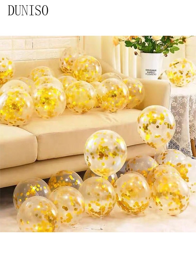 DUNISO Balloons Garland Arch Kit 124 Pcs 5/10/12/18 Inch Gold and White Latex Balloons Set For Baby Shower Wedding Birthday Party Background Decorations School Opening Ceremony - Image 5