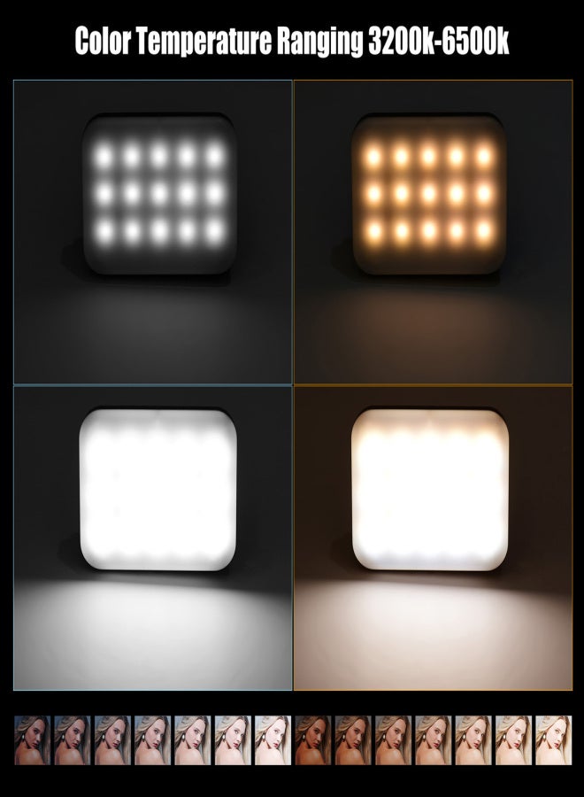 أندوير LY-01 RGB LED ملء ضوء التصوير الفوتوغرافي والفيديو متعدد الوظائف فائقة السطوع 3200K-6500K بطارية مدمجة باللون الأسود - Image 2