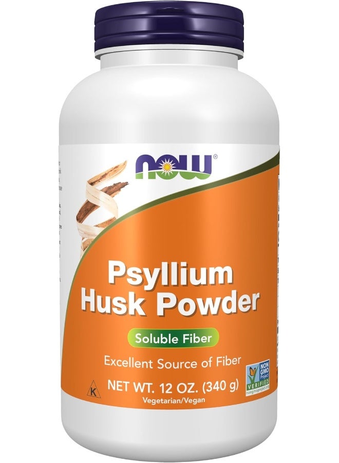 Now Foods Psyllium Non-Organic Husk Powder, 340 gm - Image 1