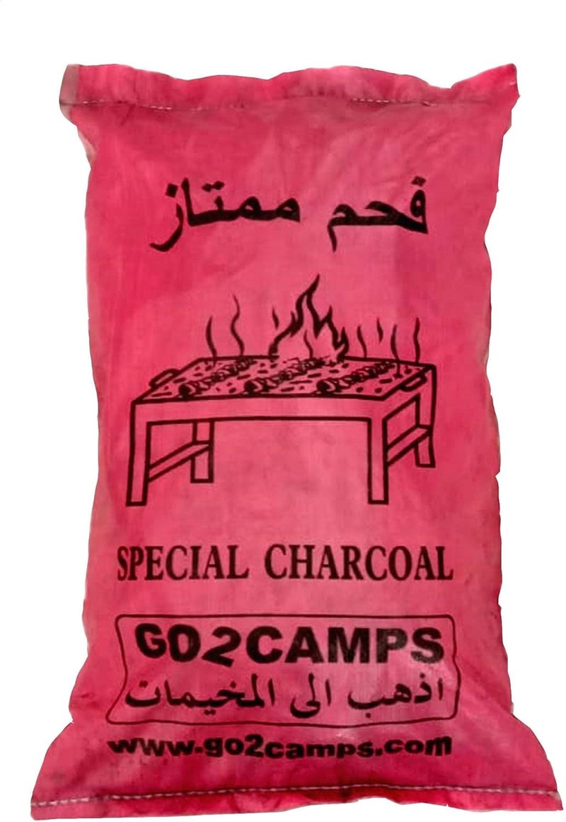 ALSAQER BBQ Hardwood Charcoal Bag 1 kg | Barbeque Natural Wooden Charcoal Medium Peices-1 Kg - Image 1