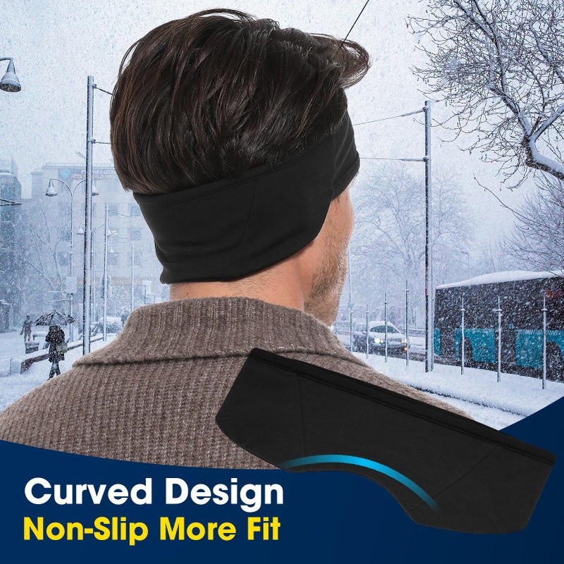 Braylin Ear Warmer Headbands, Winter Ear Muffs Headband for Men Women Kids, Ear Cover Headband in Cold Weather Running Skiing - Image 5