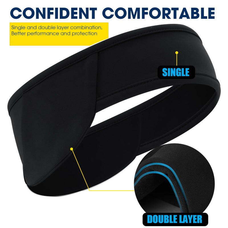Braylin Ear Warmer Headbands, Winter Ear Muffs Headband for Men Women Kids, Ear Cover Headband in Cold Weather Running Skiing - Image 4