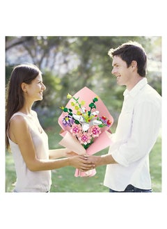 Y&D Flower Bouquet Building Blocks Creativity Artificial Flowers Toy Set  - Image 3