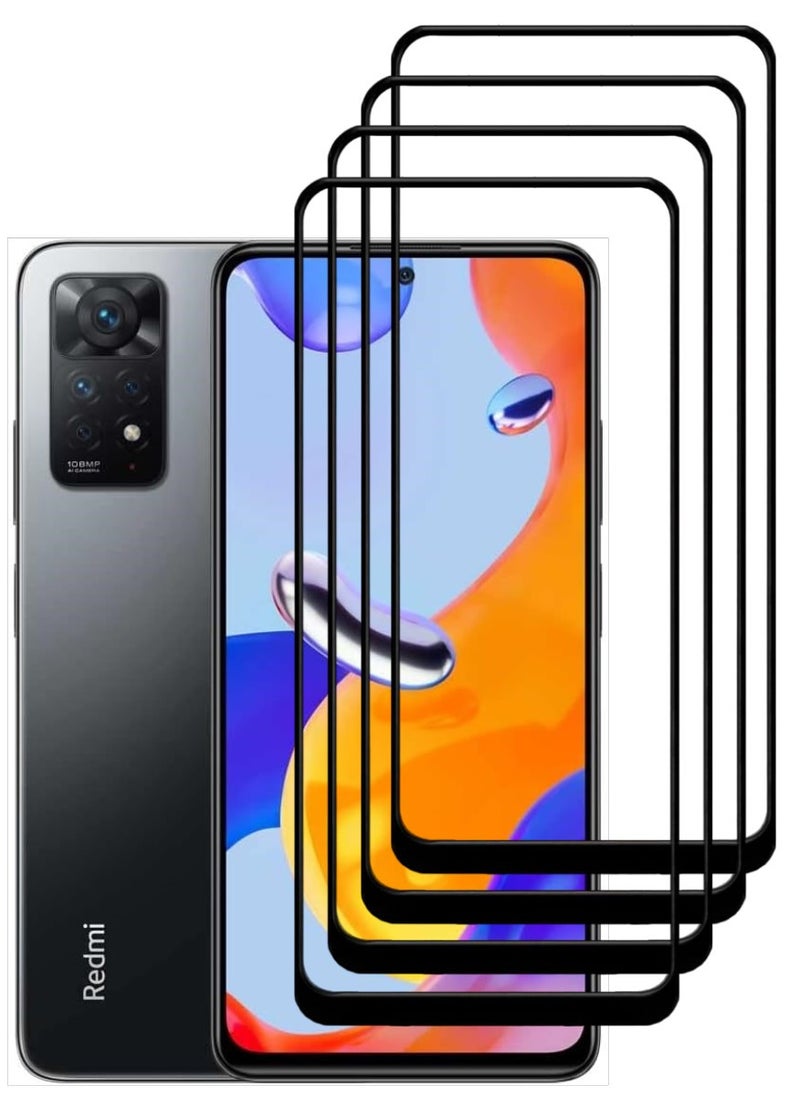 ACLIX 4 Pieces Antistatic ESD Dustproof Premium Quality High Definition Tempered Glass Screen Protector Designed For Xiaomi Redmi Note 11 Pro - Image 1