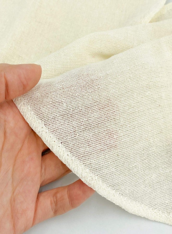 PANWA Traditional THAI Sticky Rice 24 Inch Round 6 Pack Reusable Cheesecloth, Grade 90 Triple Stitched Hem, Chef Quality, 100% Unbleached Cotton Fabric for Straining and Cooking - Image 5