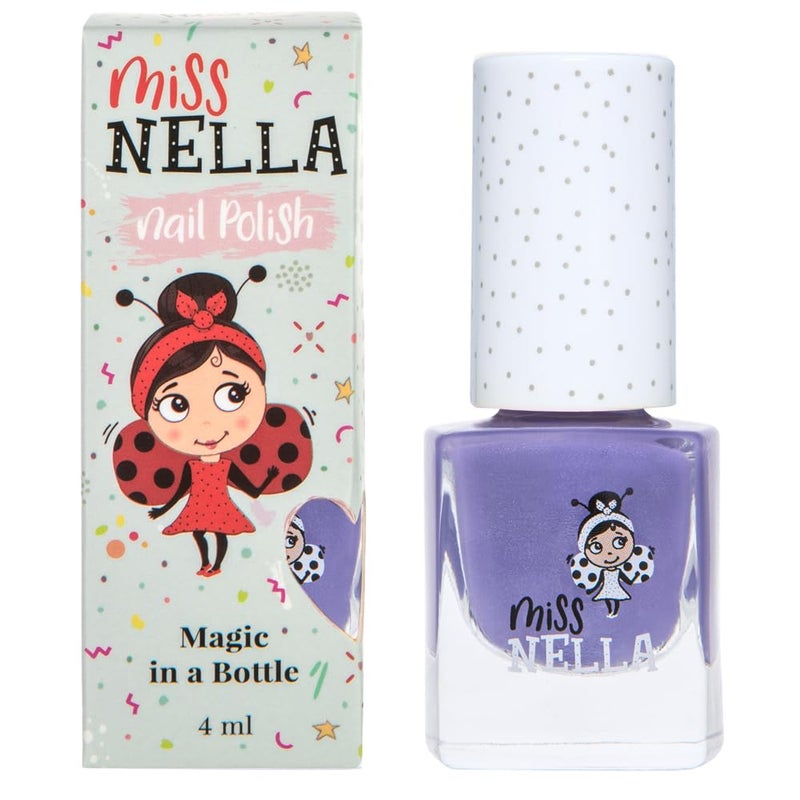 MISS NELLA SWEET LAVENDER â€“ Safe Special Glitter Purple Nail Polish for Kids, Non-Toxic & Odor Free Formula for Children and Toddlers, Natural Water Based for Easy Peel Off - Image 1