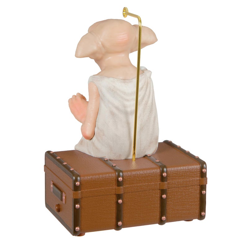 Hallmark Keepsake هولمارك تذكارية عيد الميلاد زخرفة 2023 هاري بوتر زخرفة Dobby المنزل مع هدايا الصوت والحركة لمحبي هاري بوتر - Image 2