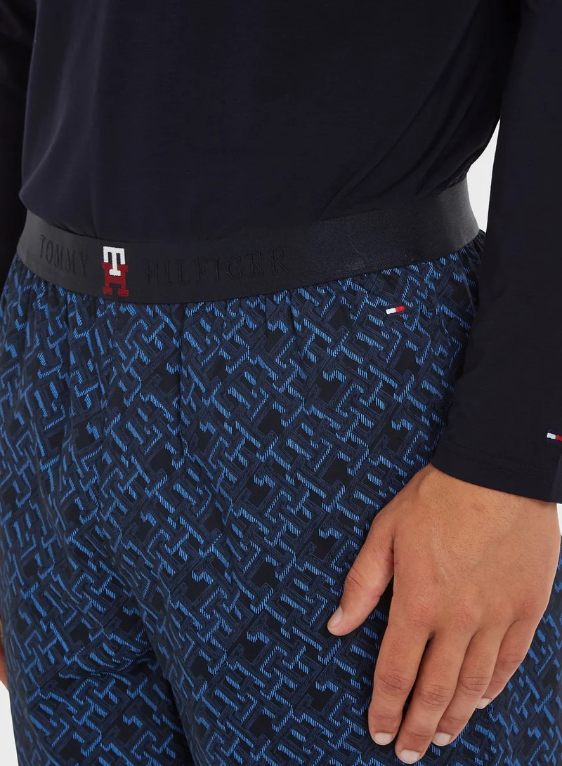 TOMMY HILFIGER Logo Printed Pyjama Set