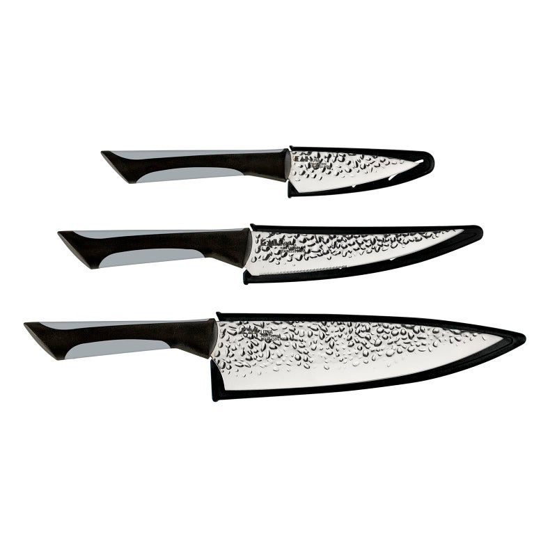 Kershaw Kai Luna 3 Piece Knife Set with Sheaths and SoftGrip Handles
