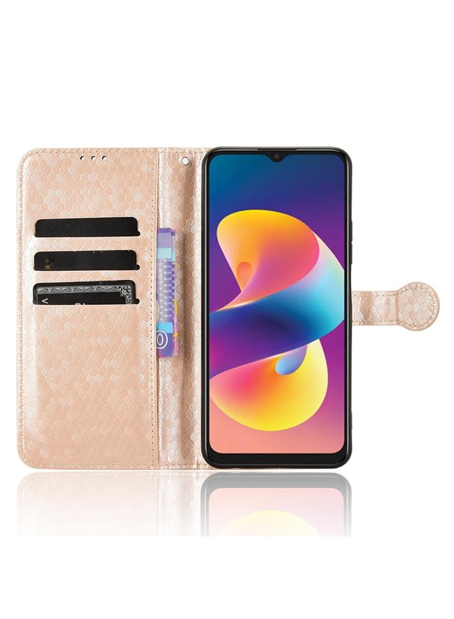 erorex Case For TCL 50 LE 4G Honeycomb Dot Texture Leather Phone Case  - Image 4