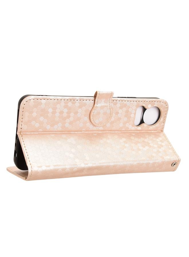 erorex Case For TCL 50 LE 4G Honeycomb Dot Texture Leather Phone Case  - Image 5