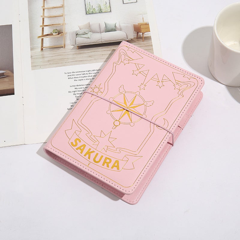 Pink Sakura Bronzing Magic Array Shell Elastic Band Fixed 6-Hole Iron Clamp Replaceable Core Shell - Image 2