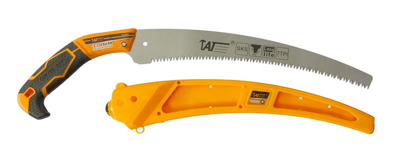 Inditrust منشار يدوي 1 قطعة 330 مم مقبض بلاستيكي ناعم مع غطاء منشار يدوي لقطع الخشب والبلاستيك وغيرها - Image 1