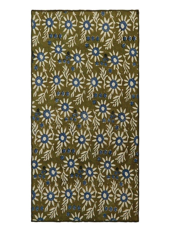 47th & Main Set of 2 Cotton Hand Towels, 28" x 18", Floral - Image 1