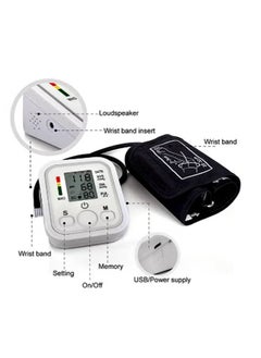 JAJEEK Digital Blood Pressure (BP) Monitor – LCD Display & Voice Function, Accurate & Easy-to-Use, Portable with 3-Month Warranty, Ideal for Home Use  - Image 2