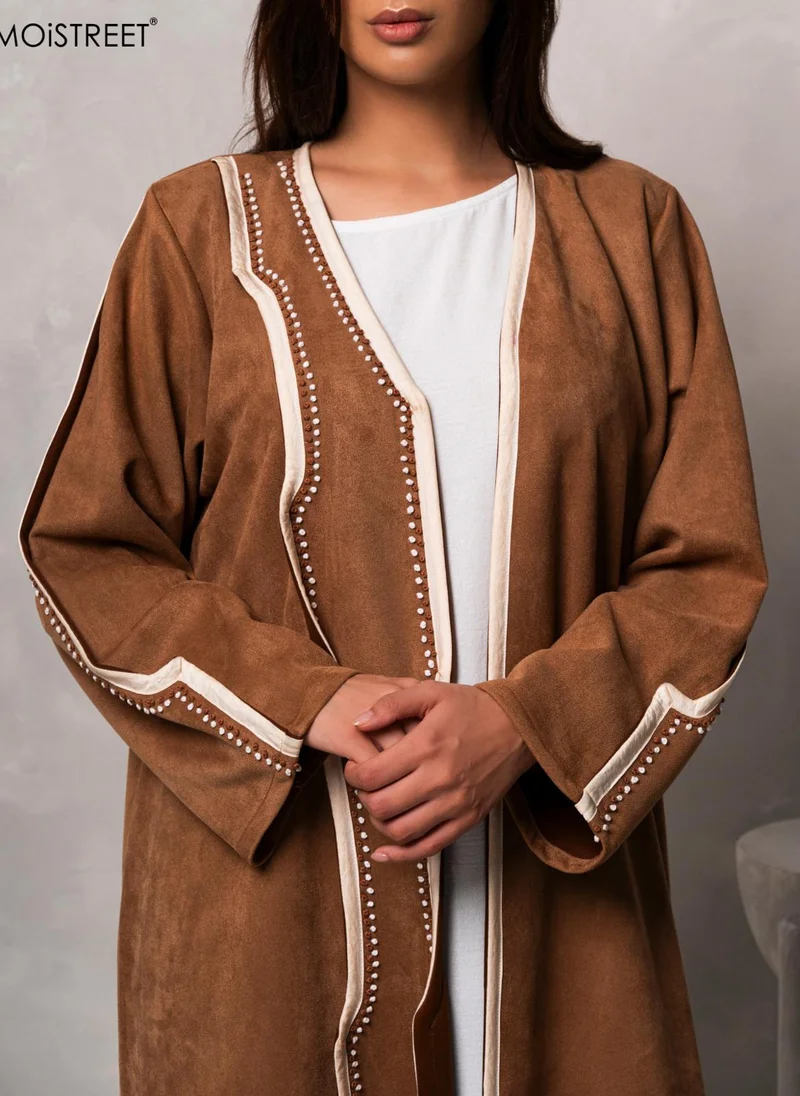 Moistreet  MOiSTREET Handmade Chamois Abaya for Women | Best Price UAE