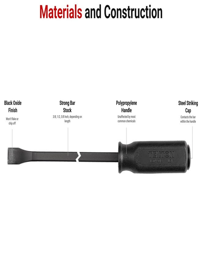 TEKTON Angled End Handled Pry Bar Set, 3-Piece (12, 17, 25 in.) | LSQ42103 - Image 2