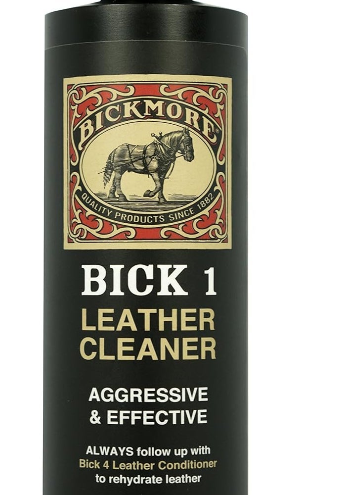 Bickmore Bick 1 Leather Cleaner 8 oz - Clean Dirt, Oil, Sweat, Salt, and Water Stains from All Colored, White, and Black Leather - Image 1