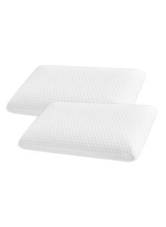 Moon Home and more.. Pack of 2 Memory Foam Gel Cooling Pillows Standard Queen Size 60x40x12 Cm Premium Bed Pillows Made from Bamboo Pillow Cover Cool Orthopedic Sleeping  - Image 2