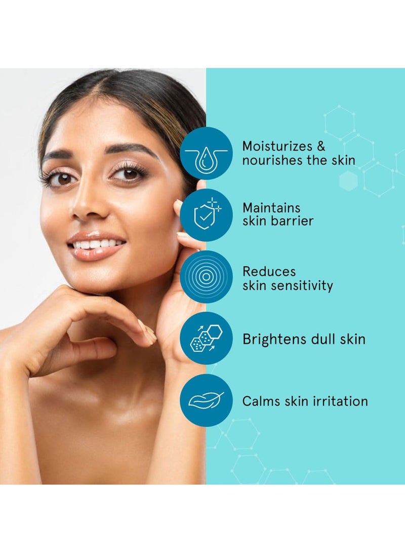 SkinQ Face Liquid Moisturizer with Vitamin E Hyaluronic Acid and Ceramides Moisture Balm for Dryness and Dehydration Dermatologist Formulated for All Indian Skin Types 50ml - Image 5