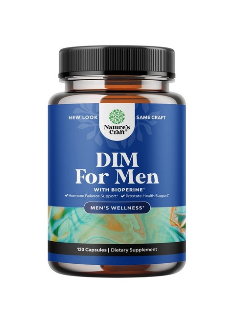 Advanced Diindolylmethane Dim Supplement For Men Herbal Supplement For Men With Dim 200Mg Panax Ginseng Grapeseed Astragalus And Bioperine Estrogen Hormone Balance Dim Complex