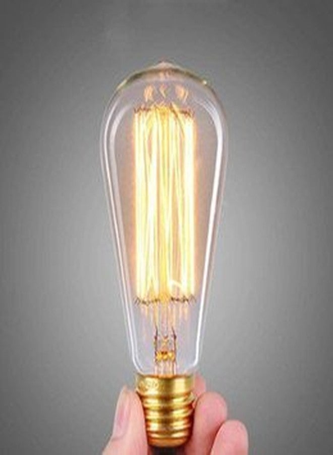 RSP Quality bit Round Cluster Chandelier Diamond Hanging Pendant Light with Braided Cord (Filament Bulb Included), Black(Metal) - Image 2