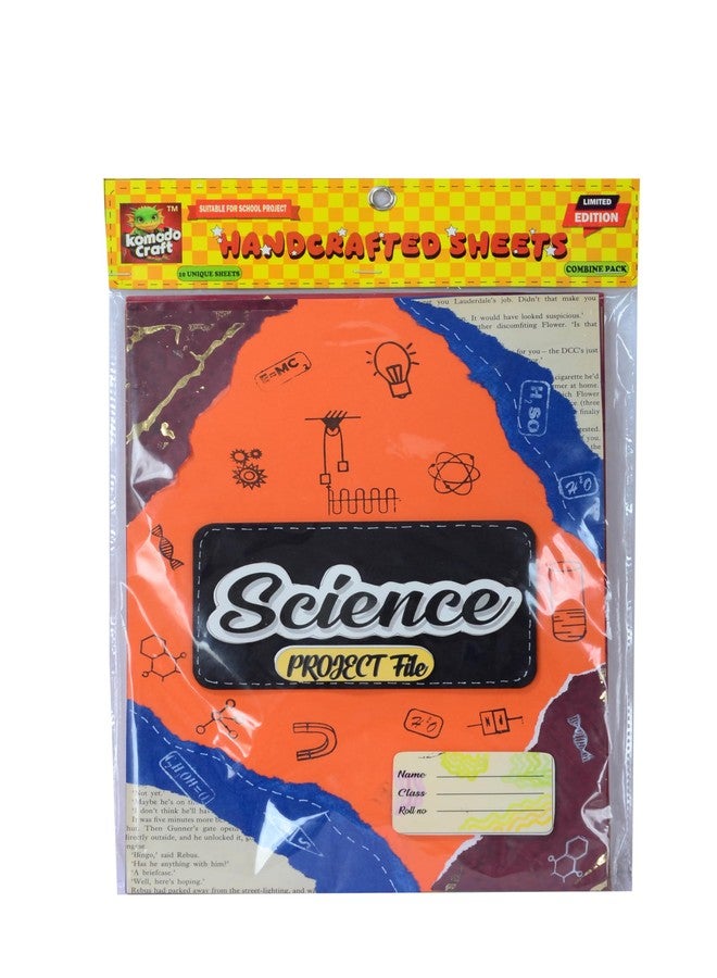 KOMODO CRAFT Komodo Handcrafted Project Sheets/Science / A4 Size / 180 GSM/Pack for 10 / Ideal for School Project, Stationery/Students - Image 1