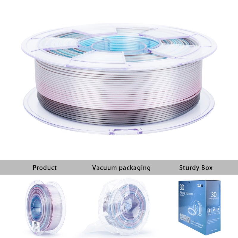 ZIRO LUNAR BLOOM Fast Gradient Silk PLA Filament 1.75mm 1kg/2.2lb Spool, - Image 5