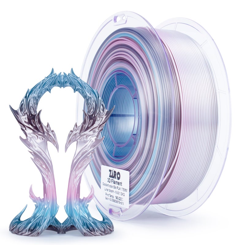 ZIRO LUNAR BLOOM Fast Gradient Silk PLA Filament 1.75mm 1kg/2.2lb Spool, - Image 3
