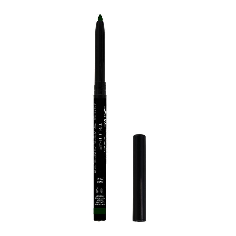 SORM Truline Professional Mechanical Smudge Proof Eyeliner Pencil  Vitamin E Waterproof Gel Formula with Finest Color Pigment  Ultra Creamy  Nourishes Skin for All Day Long  01 Ounce  Khaki