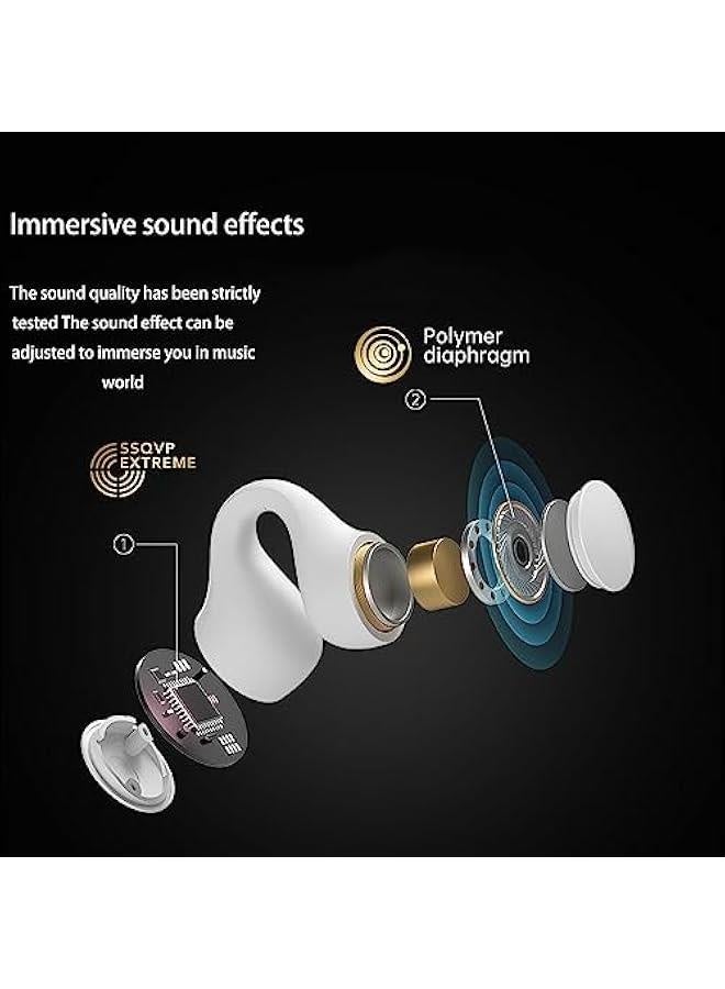 Wireless Ear Clip On Headphones Open Ear Earbuds Bone Conduction Headset Headphone Induction Earphones Wireless Bone Conduction Headphones Bluetooth Earbuds - Image 4