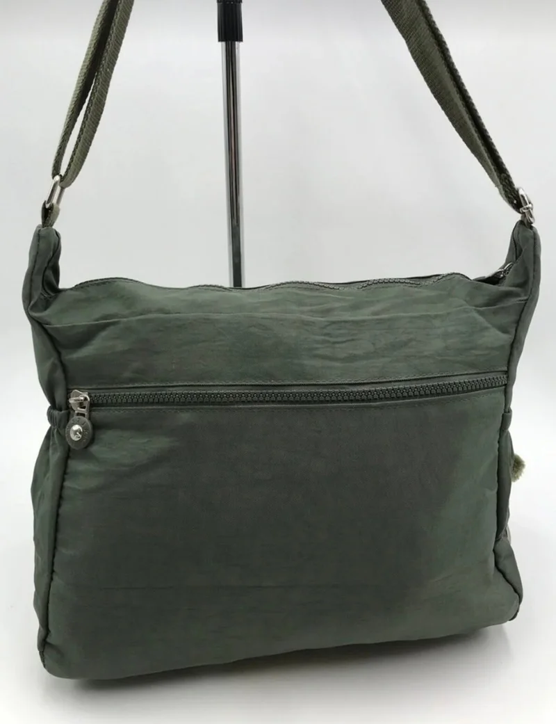 Duomino Fcstore Klinkir Waterproof Khaki Green Crinkle Shoulder Bag / Messenger / Crossbody / Multi Pocket