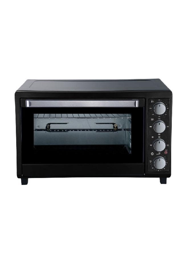 homix 2000W Stainless Steel Rectangular Glass Door Toaster Oven Black 50 L TO-502RCL-B
