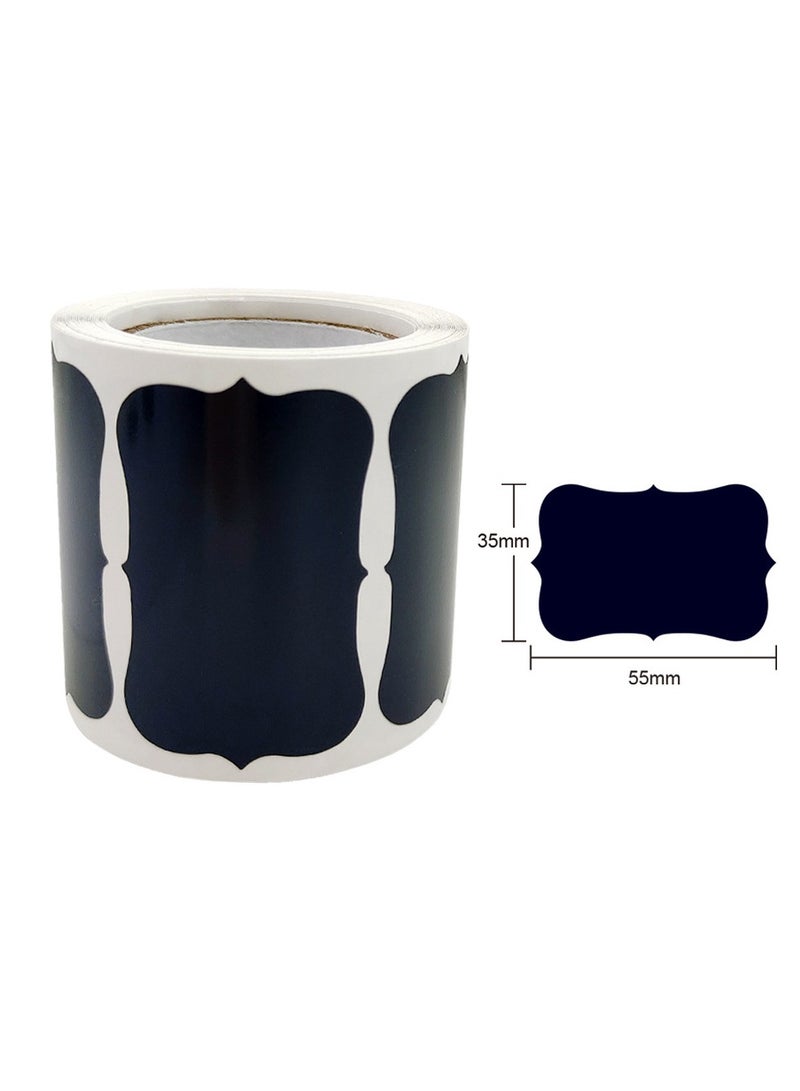 120 Pieces Chalkboard Labels with Marker Waterproof Reusable Removable Black Sticker - Image 2