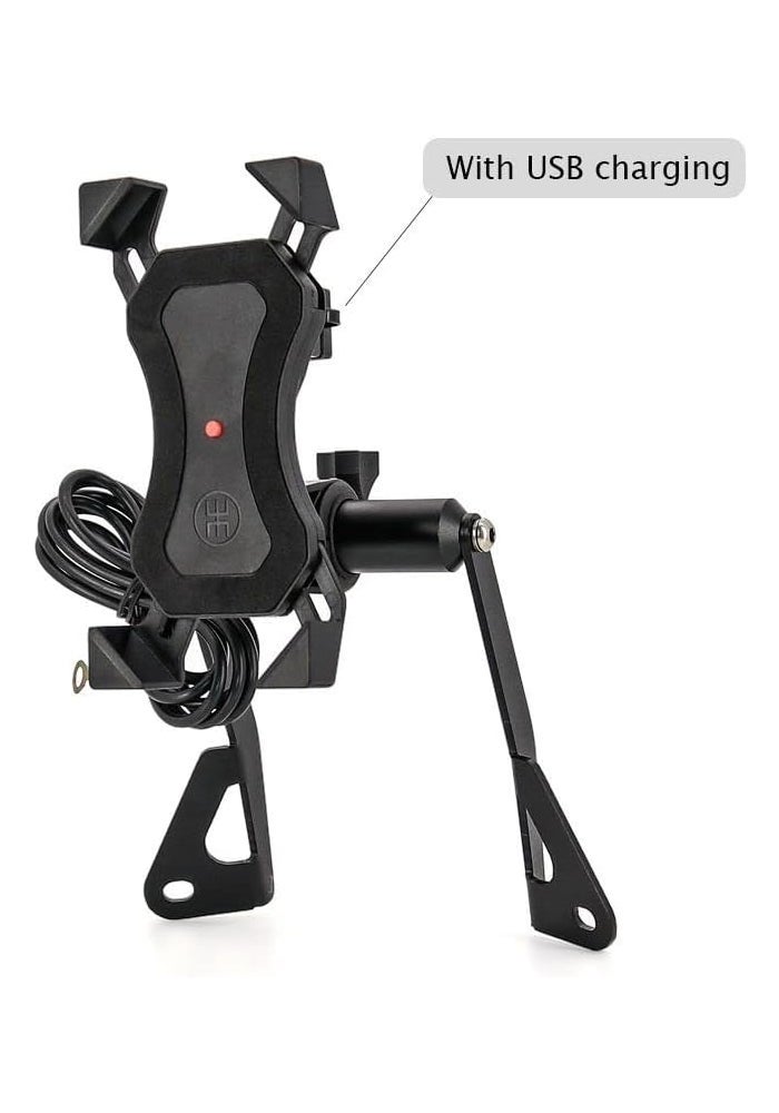 QASULER Motorcycle Phone Stand for Moto Guzzi V85 TT - Image 2