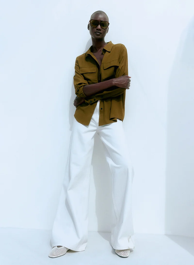 H&M CrÃªpe Shirt