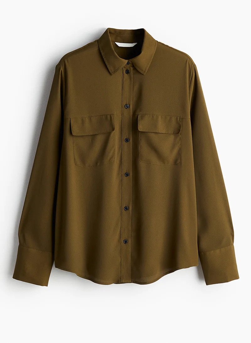 H&M CrÃªpe Shirt