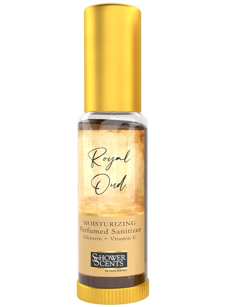 Shower Scents Shower Scents Royal Oud moisturizing perfumed hand sanitizer spray 30ml  - Image 1