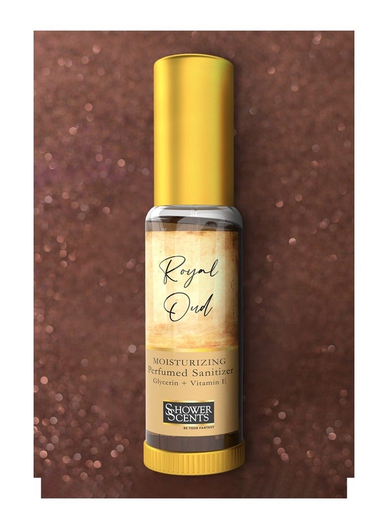 Shower Scents Shower Scents Royal Oud moisturizing perfumed hand sanitizer spray 30ml  - Image 3