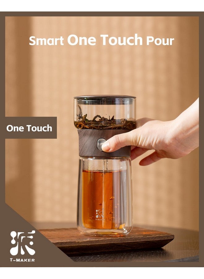 ZENS Smart One Touch Tea Maker - Glass Teapot with Insulated Cup for Gongfu Tea, Gifts - Image 2
