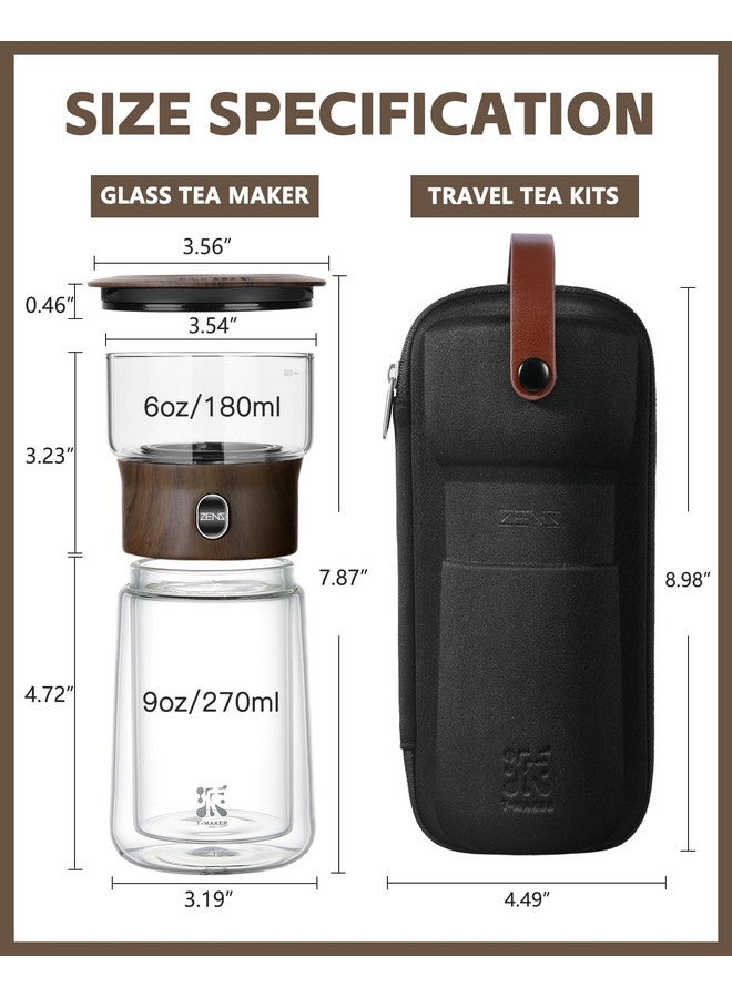 ZENS Smart One Touch Tea Maker - Glass Teapot with Insulated Cup for Gongfu Tea, Gifts - Image 5