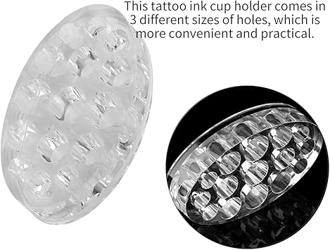 Betued Tattoo Pigment Cup Holder Tattoo Permanent Makeup Microblading Pigment Supply Acrylic Transparent Tattoo Ink Holder Stand Tool - Image 3