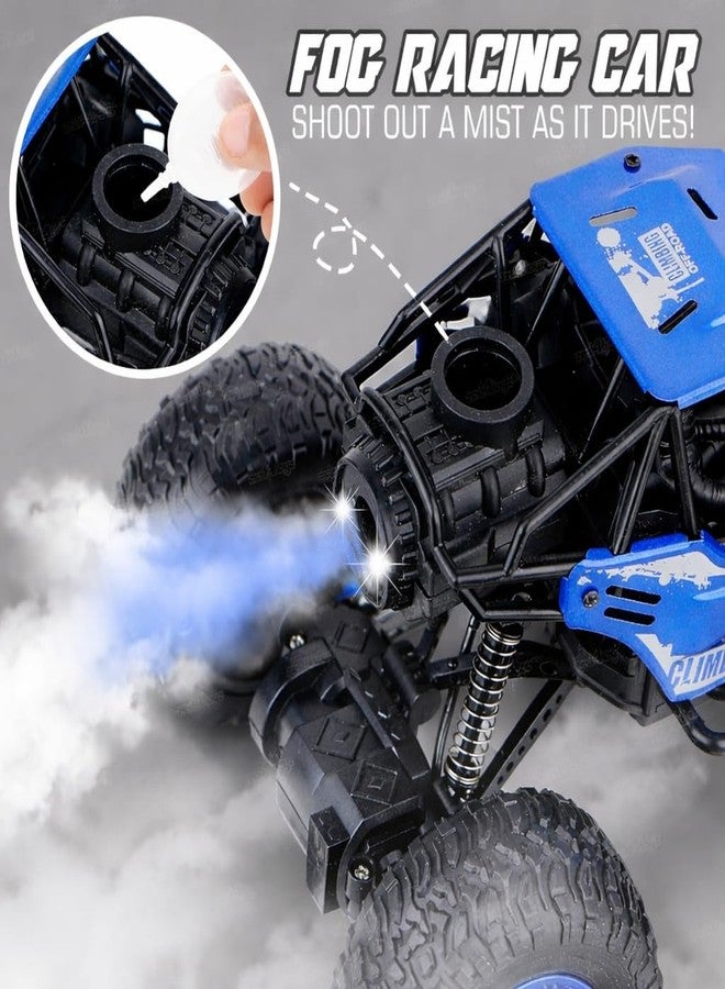 Braintastic Rock Climbing RC Cart Off-Road Rock Crawler Truck Vehicle 2.4ghz 2wd 1: 20 Radio Remote Control Car Toys for Kids 5+ Years (Blue) - Image 3