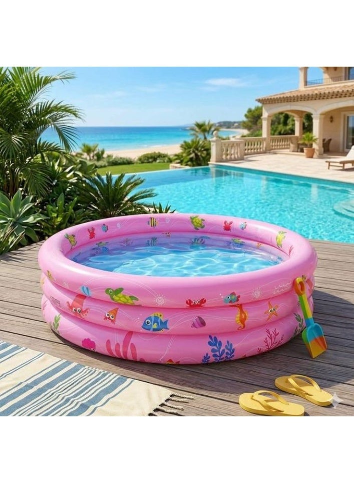 90cm Inflatable Kids Pool - Durable and Safe Summer Play Pool - Image 1