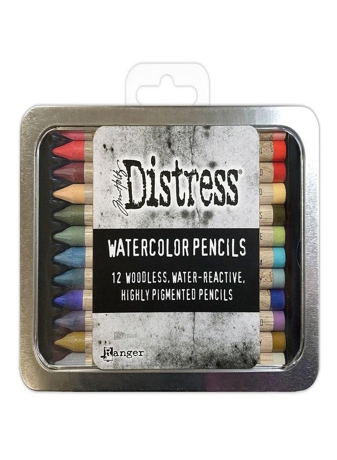 Tim Holtz Distress Watercolor Pencil 12pc Set 6 TDH83603 - Image 1