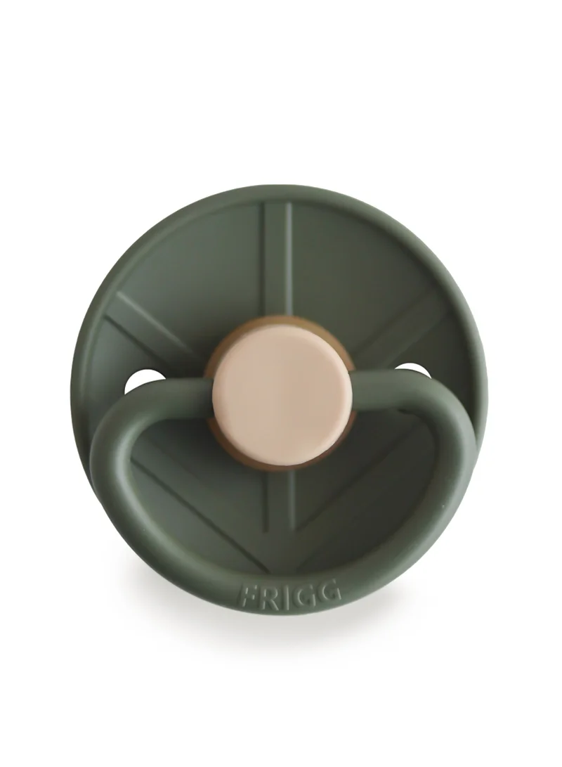FRIGG Little Viking Latex Baby Pacifier 6-18M 1-Pack Ragnar Olive - Size 2