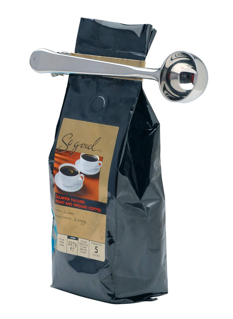 KitchenCraft Le'Xpress Stainless Steel Coffee Measure and Bag Clip, Carded  - Image 4