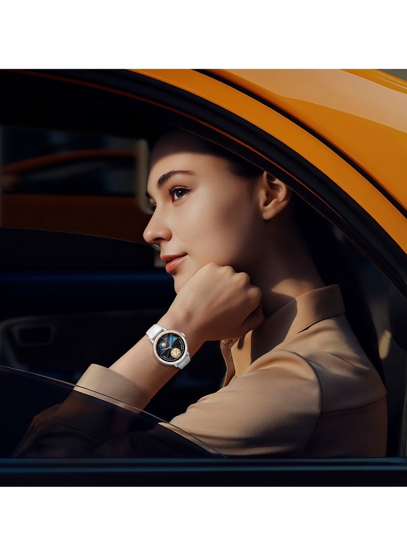 باورولوجي ساعة ذكية Gazelle Urban Elegance مزودة بنظام تحديد المواقع العالمي (GPS) وتتبع الصحة / ساعة ذكية للنساء / مراقبة مستوى التوتر / عمر بطارية يصل إلى 5 أيام / متوافقة مع Android 8.0+ وiOS 12+ - رمادي - Image 2