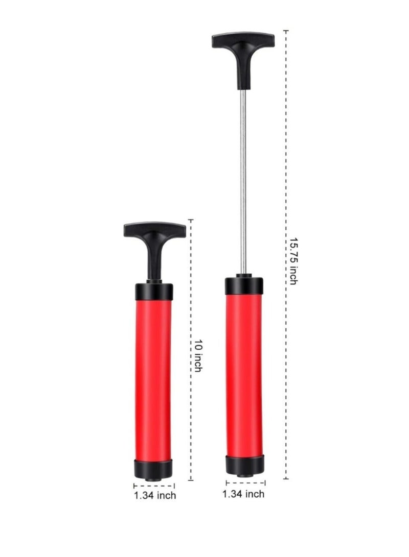 Ball Pump Kit Portable Hand Air Ball Pump for Sports Balls Inflator with Needle Extension Hose Soccer Pump for Football Basketball Volleyball Water Balloon Christmas Child Shoeboxes